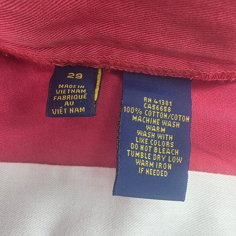 NWT Polo Ralph Lauren Classic Fit 9 Inch Chino Shorts Mens 29 Nantucket Red - Picture 3 of 7